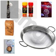 Набор для паэльи: специи, рис бомба, сковорода-паэльера из шлифованного железа Ø 34см, оливковое масло