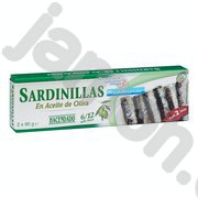 Сардинки маленькие в оливковом масле 0,180кг (Асендадо)