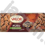 Шоколад чисто черный с цельным лесным орехом (Валор) 0,250 кг