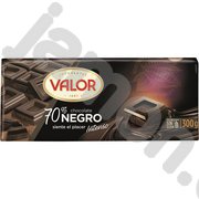 Шоколад экстра черный 70% какао (Валор) 0,300 кг